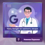 Обкладинка Первинка. Лікар та логотип гугл